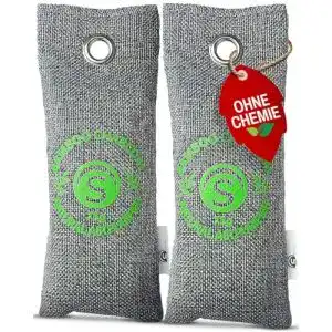 Schuhkissen Stimio zur Beseitigung von Schuhgeruch mit Aktivkohle 2x75g
