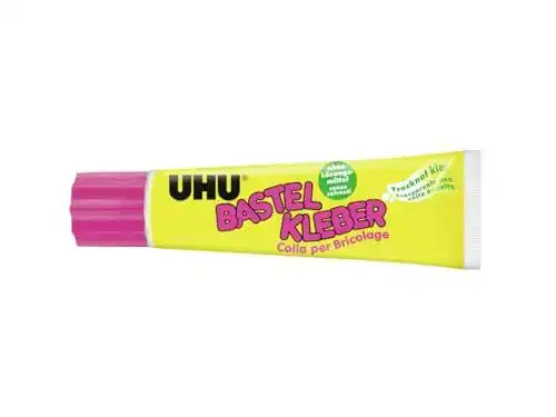 Bastelkleber UHU Standtube, lösungsmittelfreier Weißleim für Bastelprojekte