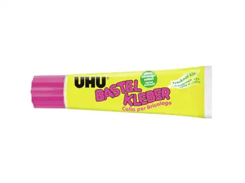 Bastelkleber UHU Standtube, lösungsmittelfreier Weißleim für Bastelprojekte