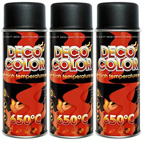 Ofenlack Fahrzeugteile Hoffmann 3er Set 400ml Schwarz