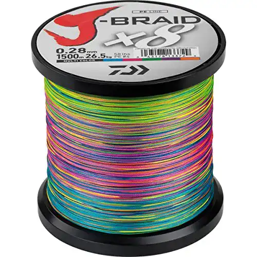Daiwa J-Braid X8 geflochtene Schnur 0,20 mm 1500 m Multicolor