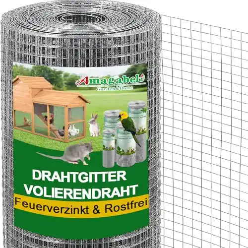 Maulwurfgitter Amagabeli Garden & Home 0,9M x 15M aus Edelstahl