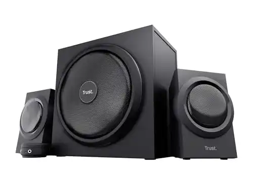 Trust Yuri 2.1 Lautsprechersystem mit Subwoofer und 120 Watt Leistung