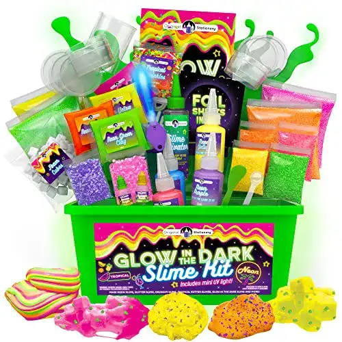 Schleim Set Original Stationery Tropical Glow in the Dark