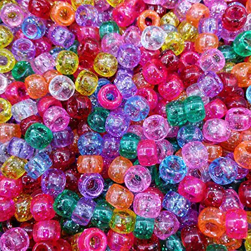 Bastelperlen Lnvision 500 Stück für Schmuck und Bastelarbeiten