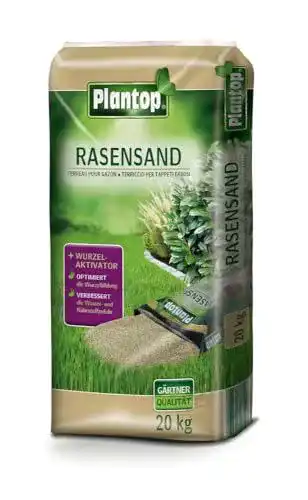Rasensand Plantop mit Wurzelaktivator 20 kg, Körnung 1,0-1,5 mm