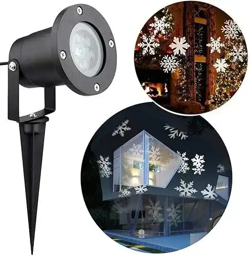 Schneeflocken Projektor LED für Weihnachten – Innen und Außen