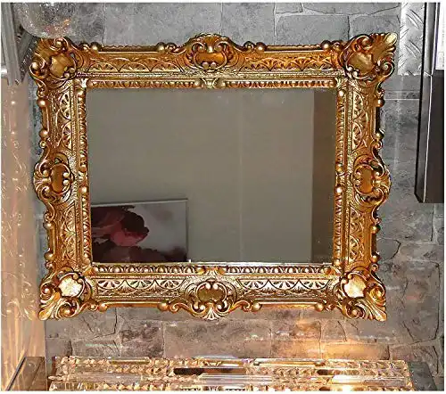 Wandspiegel im Barockstil mit Goldrahmen 56×46 cm