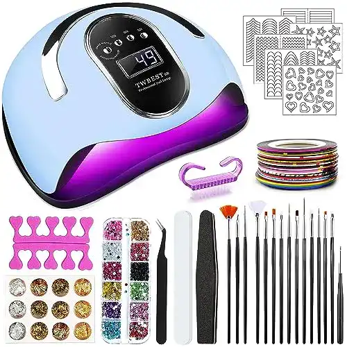 Nageltrockner TWBEST Nail Dryer, 168 W UV LED Lampe für Nägel