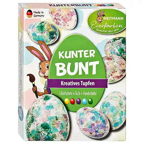 Heitmann Eierfarben Set für kreative Ostern mit Stempeln