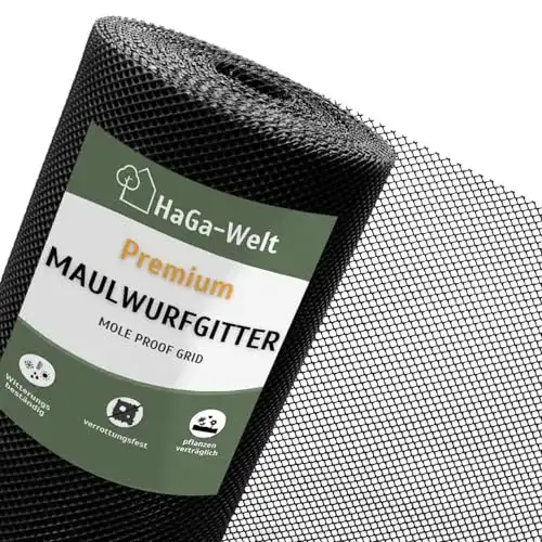 Maulwurfnetz HaGa – 2 m breites Maulwurfgitter aus Polyethylen