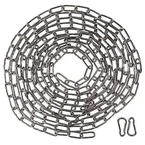 Edelstahl Ankerkette EXLECO 5M 3mm mit Karabinerhaken