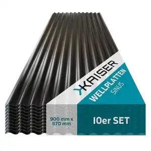 Polycarbonat Wellplatten Kaiser Plastic 10er Set