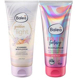 Balea Bodylotion 2er-Set Schimmerlotion Golden Light und Summer Sunset