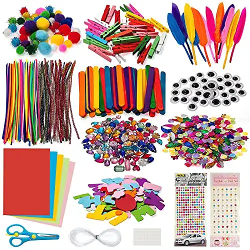 Bastelset Baozun für Kinder mit 1300 Teilen – DIY Bastelkoffer