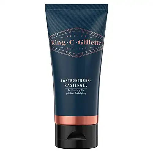 Gillette Rasiergel King C. Gillette für Männer mit Bartpflege