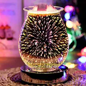 Elektrische Duftlampe Wowlela mit 3D Glas für Wachs und Aromatherapie