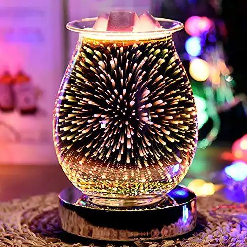 Elektrische Duftlampe Wowlela mit 3D Glas für Wachs und Aromatherapie