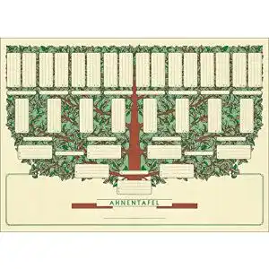 Ahnentafel RNK Verlag 2803 „Kleiner Baum“ für 5 Generationen