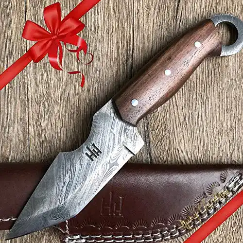 Damast Jagdmesser Hobby Hut HH-301 mit 24 cm Klinge
