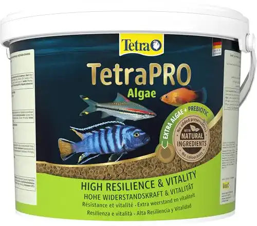Teichfutter Tetra Pro Algae Multi-Crisps für Fische, 10 L Eimer