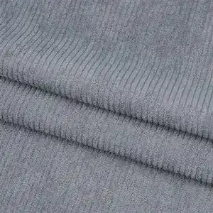 Polsterstoff Benecreat Dunkelgrauer Cordstoff 100×155 cm zum Nähen