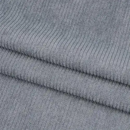 Polsterstoff Benecreat Dunkelgrauer Cordstoff 100×155 cm zum Nähen