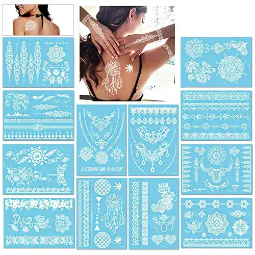Temporäre Tattoos Konsait Mehndi Henna-Design Tattoos für Körperkunst