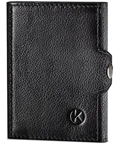 Mini Geldbörse KORUTA Slim Wallet mit Münzfach und RFID-Schutz