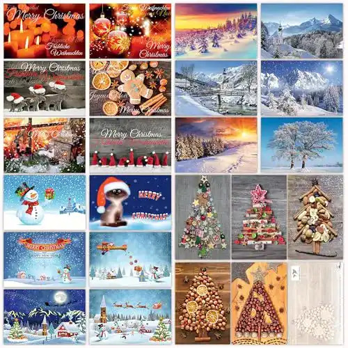 Postkarten-Set Edition Colibri Weihnachtskarten für die Adventszeit