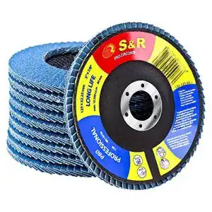 Fächerscheiben S&R Fächerschleifscheiben Set 10 Stück, 125 mm