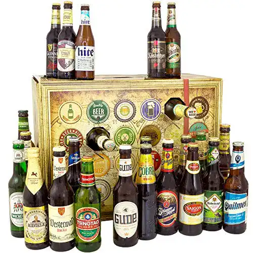 Bier Adventskalender mit 24 Flaschen aus Deutschland und der Welt