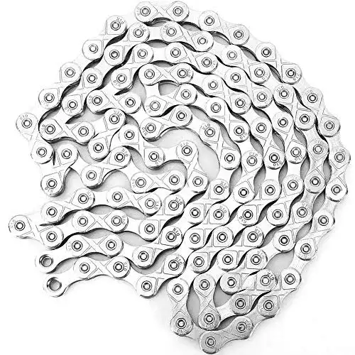 VGEBY Fahrradkette 10-fach mit 116 Gliedern aus Stahl