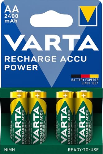 Varta AA Akkus 2400 mAh, wiederaufladbar, 4 Stück