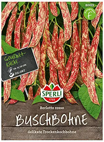 Bohnen-Samen Sperli 80015 Premium Buschbohnen Borlotto Rosso