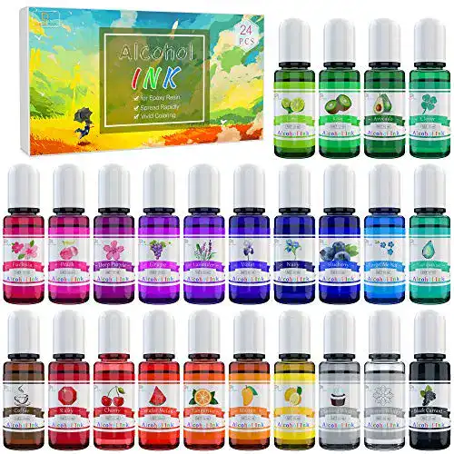 Alkoholtinte Set mit 24 Farben für Harzkunst und Malerei