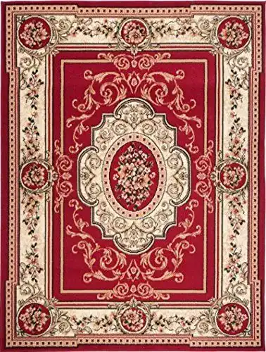 Orientteppich Carpeto Rugs Rot 300 x 400 cm Medaillon Muster
