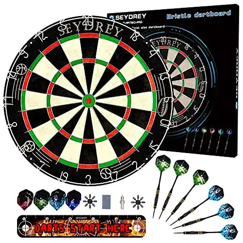 Dartscheibe Seydrey mit Kork und Pfeilen im Set