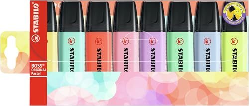 Textmarker Stabilo BOSS Original Pastel 8er Pack