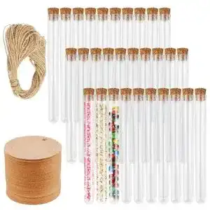 Reagenzgläser Firschoie 30 Stück, 15x150mm mit Korken und Zubehör