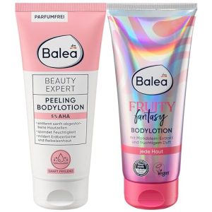 Balea Bodylotion 2er-Set: Peeling und Schimmerlotion für die Hautpflege