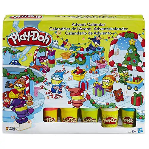 Adventskalender von Play-Doh mit Überraschungen und Knete