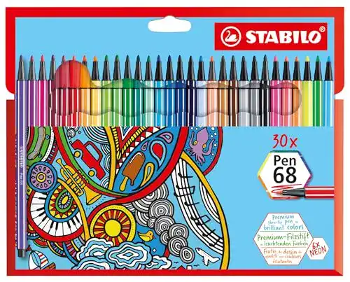 Stabilo Premium Filzstifte Pen 68 im 30er Pack