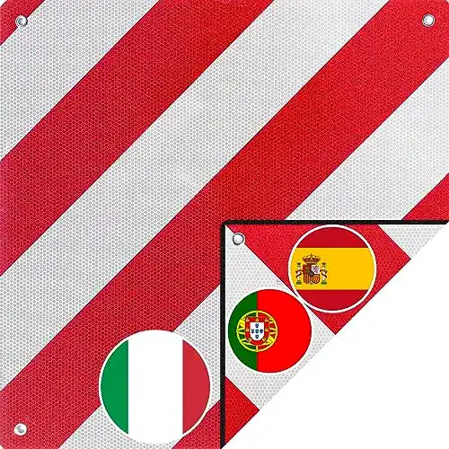 Warntafel Italien und Spanien für Fahrradträger 2in1
