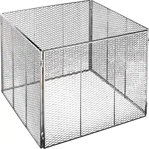 Metall-Komposter Brista 80 x 80 x 70 cm für Gartenabfälle