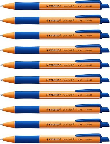 Kugelschreiber Stabilo Pointball 10er Pack Blau