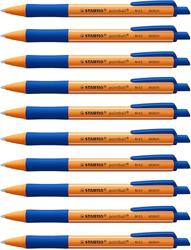 Kugelschreiber Stabilo Pointball 10er Pack Blau