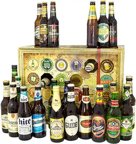 Bier Adventskalender mit 24 internationalen Bieren