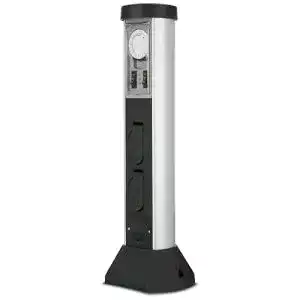 Gartensteckdose Rev SilverCraft 2-Fach mit Zeitschaltuhr und IP44