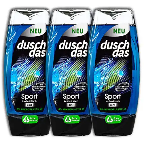 Männer Shampoo Duschdas 3er Pack Sport Duschgel 3in1